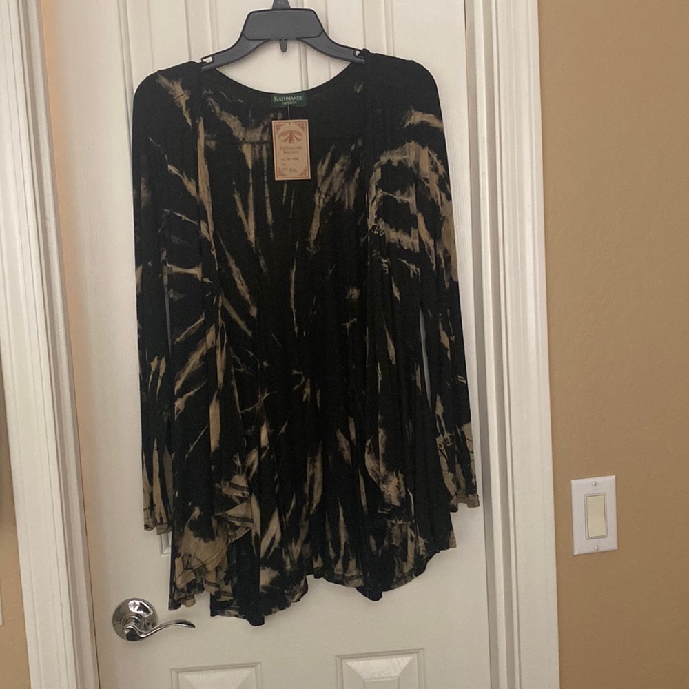 Tie dye cover up/ shawl/ jacket